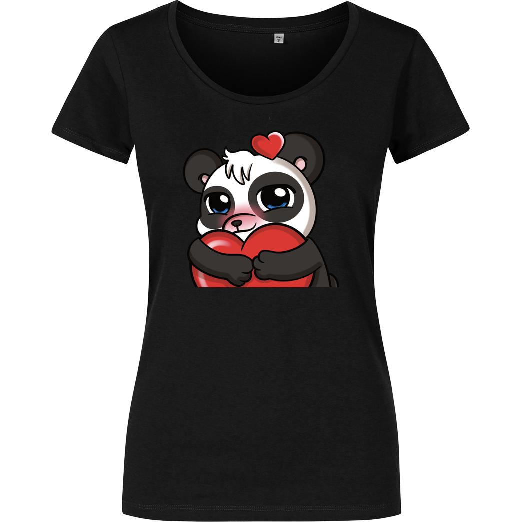 PandaAmanda PandaAmanda - Love T-Shirt Damenshirt schwarz