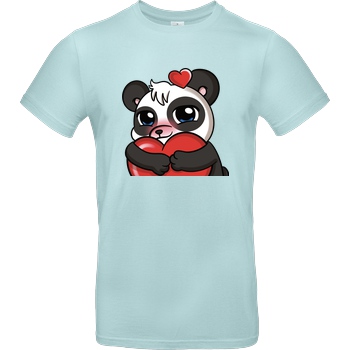 PandaAmanda PandaAmanda - Love T-Shirt B&C EXACT 190 - Mint