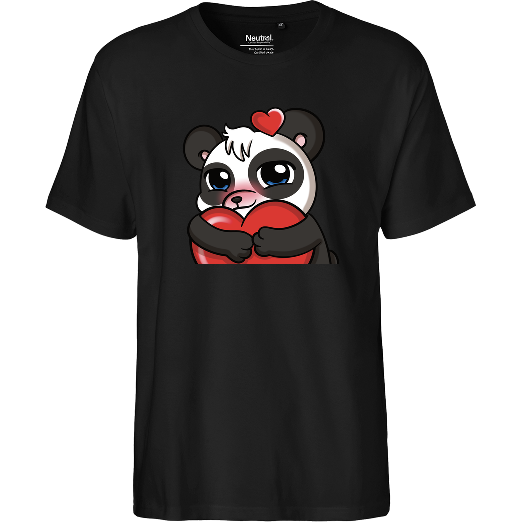 PandaAmanda PandaAmanda - Love T-Shirt Fairtrade T-Shirt - black