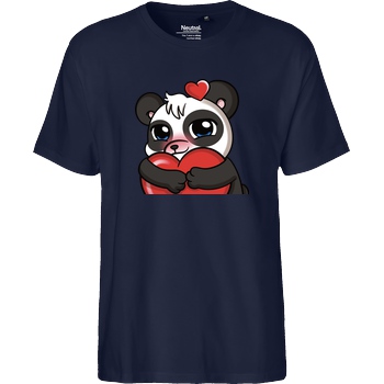 PandaAmanda PandaAmanda - Love T-Shirt Fairtrade T-Shirt - navy