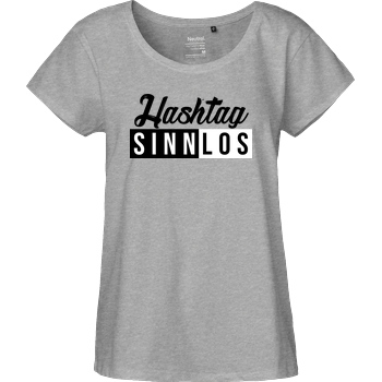Smexy Smexy - Sinnlos T-Shirt Fairtrade Loose Fit Girlie - heather grey