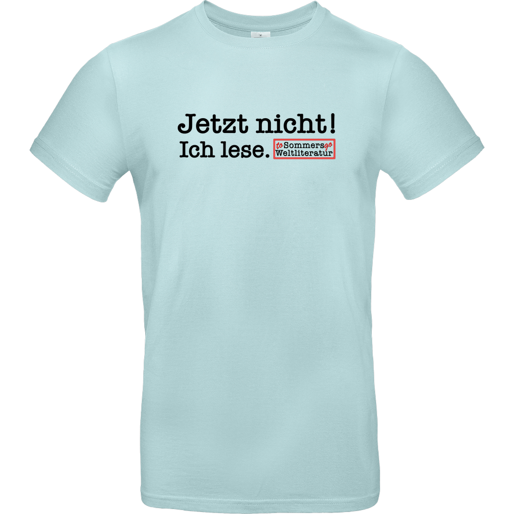 Sommers Weltliteratur to go Sommers Weltliteratur - Jetzt nicht! T-Shirt B&C EXACT 190 - Mint