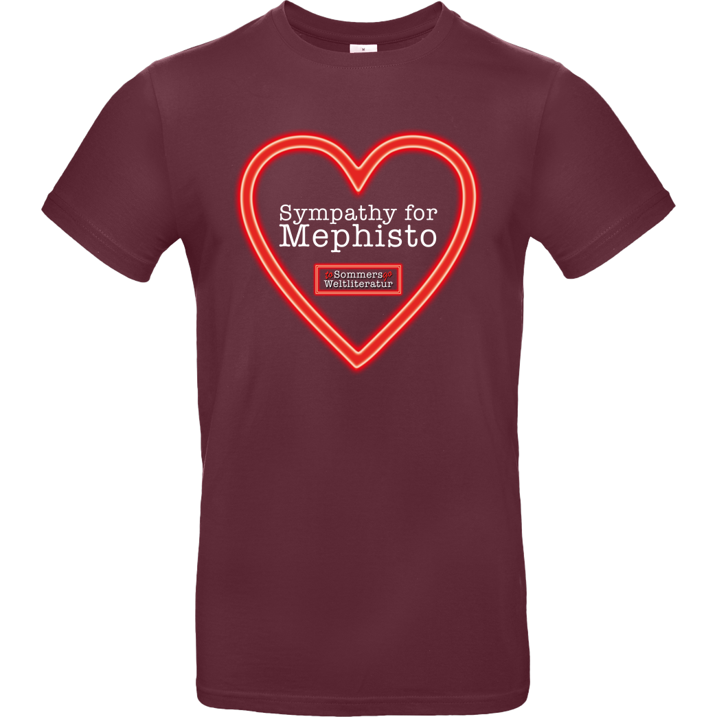 Sommers Weltliteratur to go Sommers Weltliteratur - Sympathy for Mephisto T-Shirt B&C EXACT 190 - Burgundy