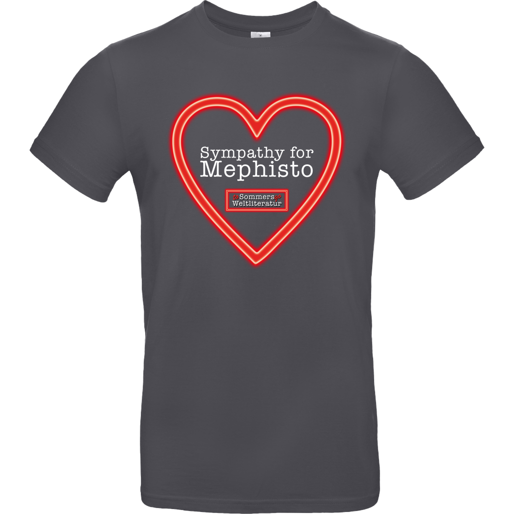 Sommers Weltliteratur to go Sommers Weltliteratur - Sympathy for Mephisto T-Shirt B&C EXACT 190 - Gris oscuro
