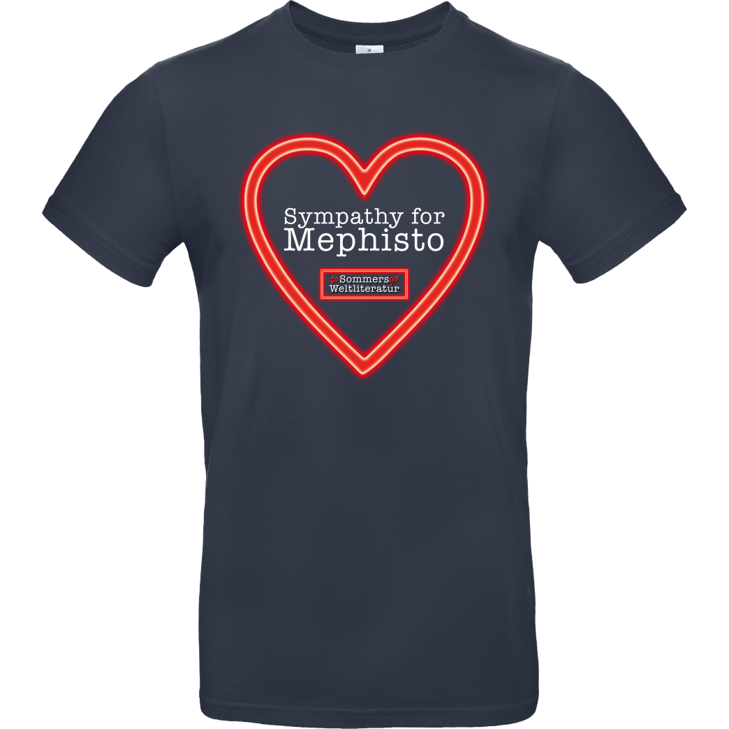 Sommers Weltliteratur to go Sommers Weltliteratur - Sympathy for Mephisto T-Shirt B&C EXACT 190 - Azul Oscuro