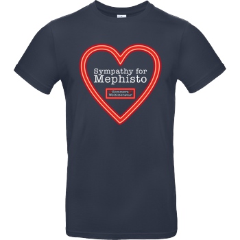 Sommers Weltliteratur to go Sommers Weltliteratur - Sympathy for Mephisto T-Shirt B&C EXACT 190 - Azul Oscuro