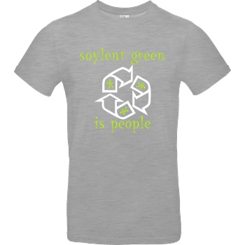 None Soylent Green is people T-Shirt B&C EXACT 190 - heather grey