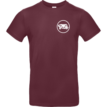Spielewelten - Logo Controller Shirt B&C EXACT 190 - Burgundy