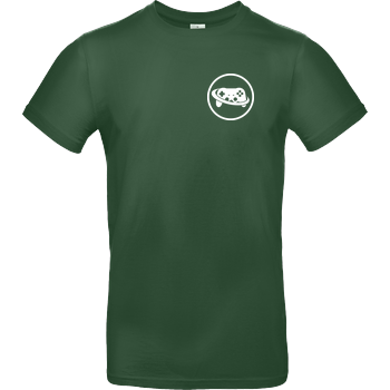 Spielewelten - Logo Controller Shirt B&C EXACT 190 -  Verde Oscuro