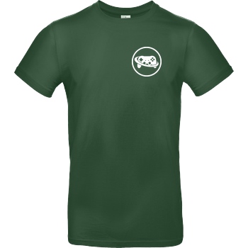 Spielewelten Spielewelten - Logo Controller Shirt T-Shirt B&C EXACT 190 -  Verde Oscuro