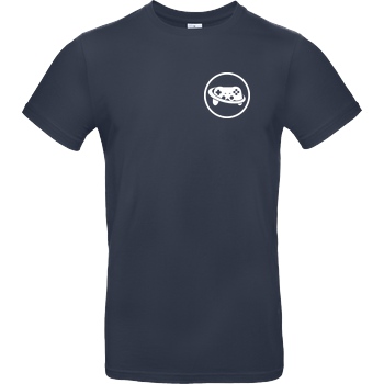 Spielewelten Spielewelten - Logo Controller Shirt T-Shirt B&C EXACT 190 - Azul Oscuro