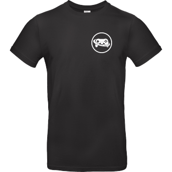 Spielewelten - Logo Controller Shirt B&C EXACT 190 - Negro
