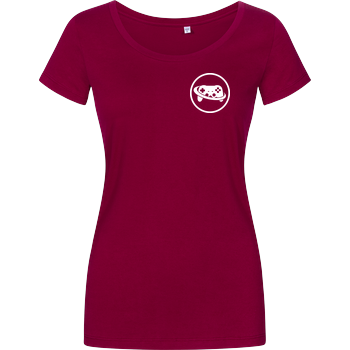 Spielewelten - Logo Controller Shirt Girlshirt berry