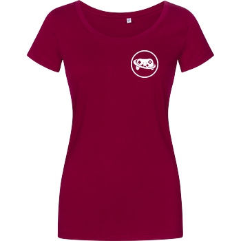 Spielewelten Spielewelten - Logo Controller Shirt T-Shirt Girlshirt berry