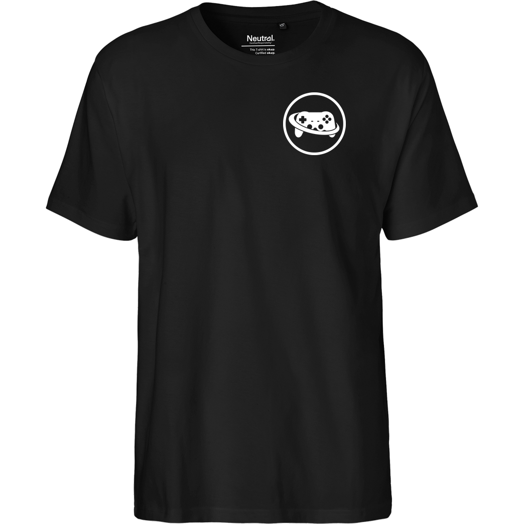 Spielewelten Spielewelten - Logo Controller Shirt T-Shirt Fairtrade T-Shirt - black