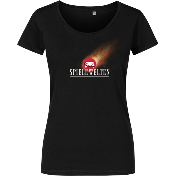 Spielewelten Spielewelten - Spielewelten Fantasy T-Shirt Damenshirt schwarz