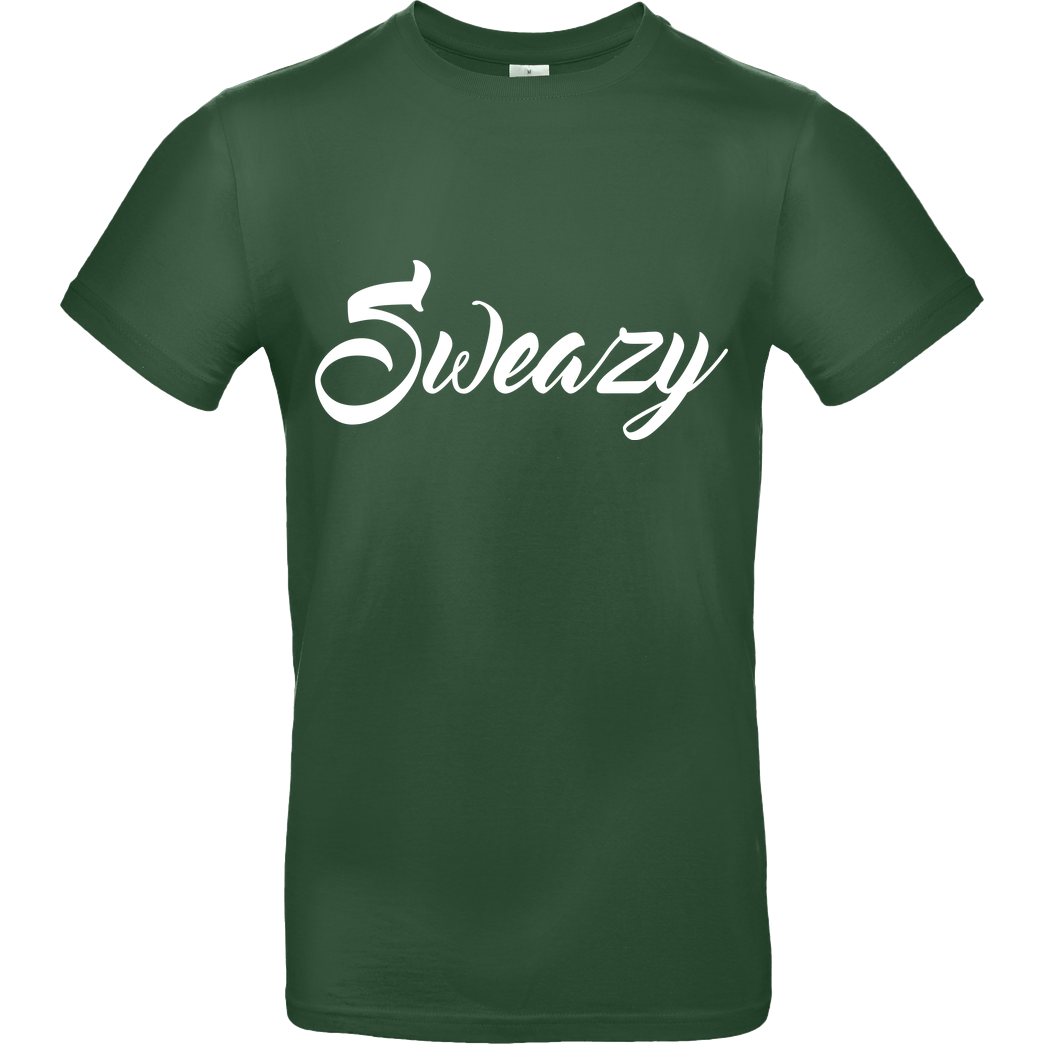 None Sweazy - Logo T-Shirt B&C EXACT 190 -  Verde Oscuro