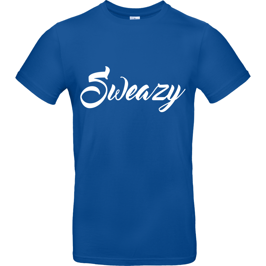 None Sweazy - Logo T-Shirt B&C EXACT 190 - Azul Real