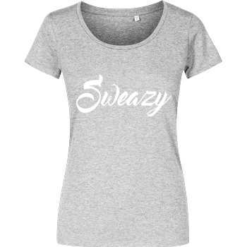 None Sweazy - Logo T-Shirt Damenshirt heather grey
