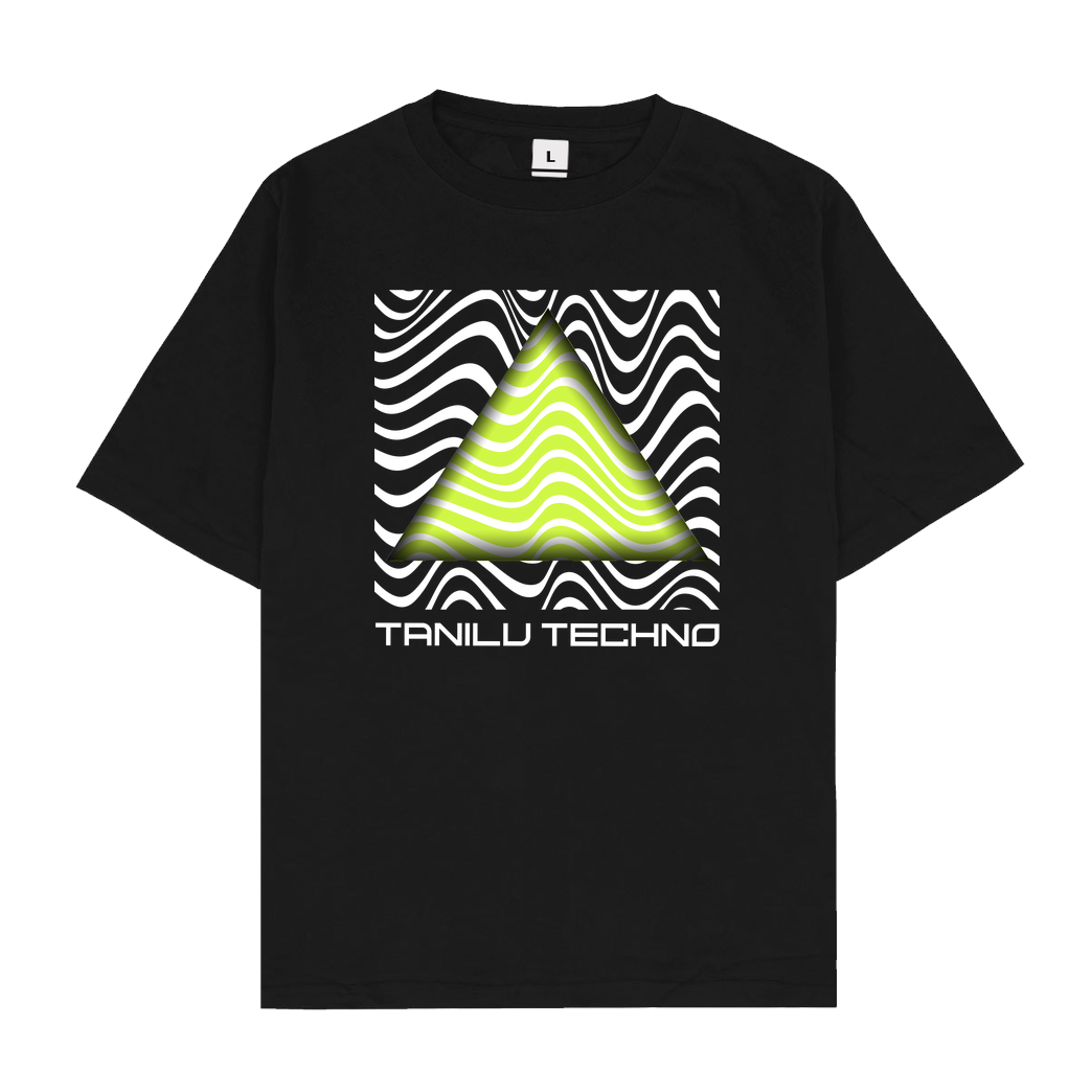 Tanilu TaniLu - Acid Pyramide T-Shirt Oversize T-Shirt - Black