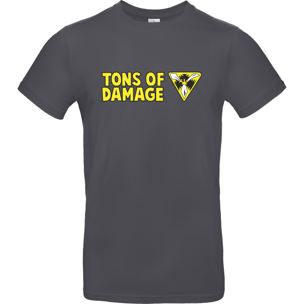 IamHaRa Tons of Damage T-Shirt B&C EXACT 190 - Gris oscuro