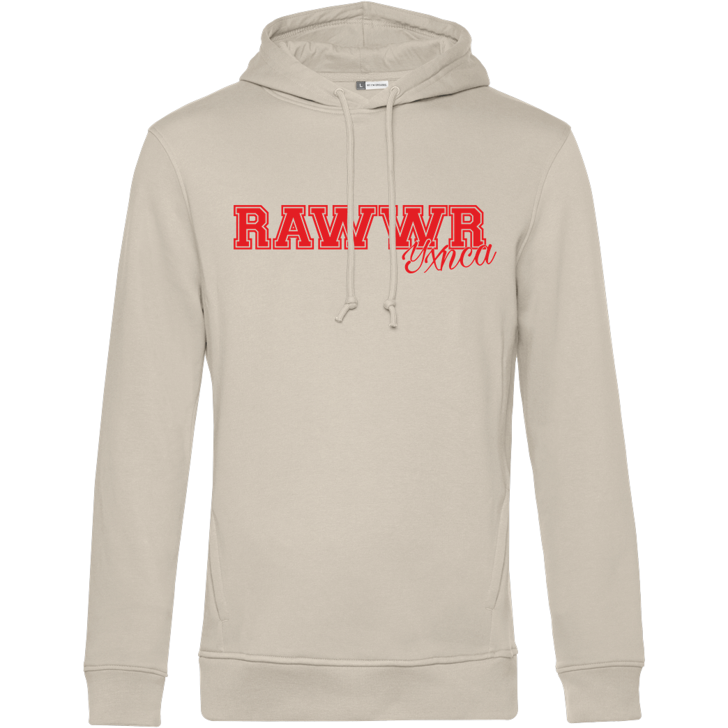 Yxnca Yxnca - RAWWR Sweatshirt B&C HOODED INSPIRE - Off-White