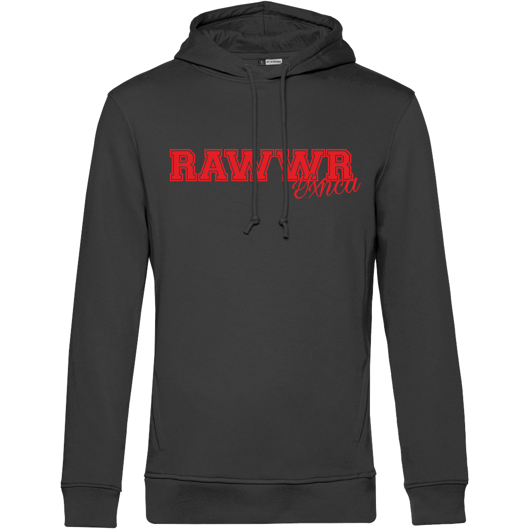 Yxnca Yxnca - RAWWR Sweatshirt B&C HOODED INSPIRE - black