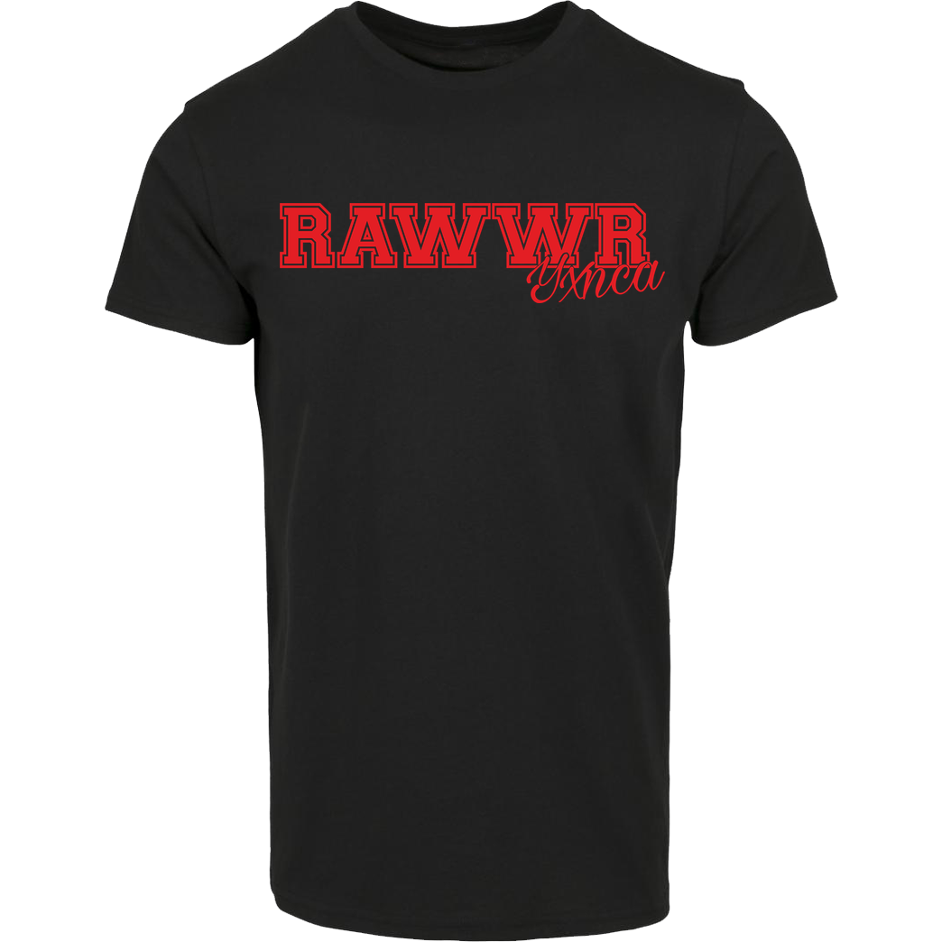 Yxnca Yxnca - RAWWR T-Shirt House Brand T-Shirt - Black