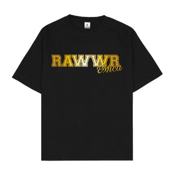 Yxnca Yxnca - RAWWR T-Shirt Oversize T-Shirt - Black