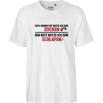IamHaRa Zocker Zeit T-Shirt Fairtrade T-Shirt - white