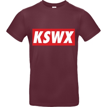 KunaiSweeX KunaiSweeX - KSWX T-Shirt B&C EXACT 190 - Bordeaux