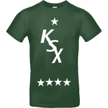 KunaiSweeX KunaiSweeX - KSX T-Shirt B&C EXACT 190 -  Vert Foncé