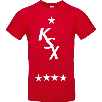 KunaiSweeX KunaiSweeX - KSX T-Shirt B&C EXACT 190 - Rouge