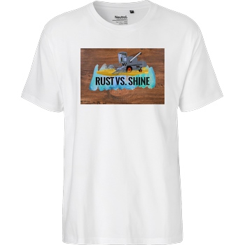 Achsel Folee Achsel Folee - Rust Vs. Shine T-Shirt Fairtrade T-Shirt - white