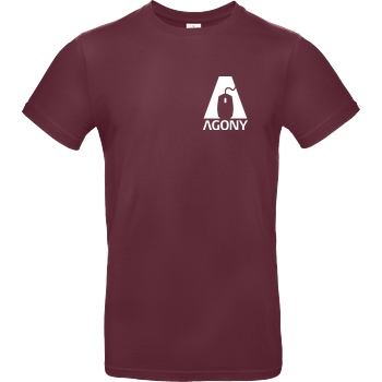 AgOnY Agony - Logo T-Shirt B&C EXACT 190 - Bordeaux