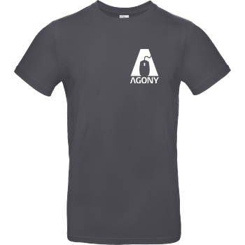 AgOnY Agony - Logo T-Shirt B&C EXACT 190 - Gris foncé