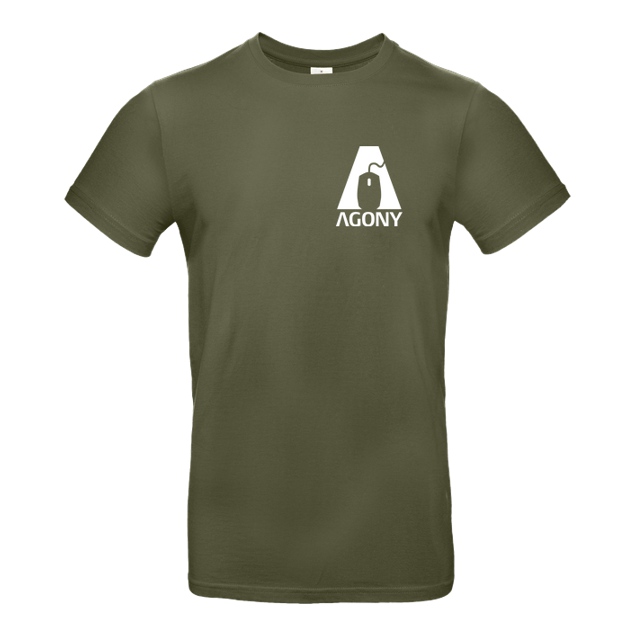 AgOnY - Agony - Logo - T-Shirt - B&C EXACT 190 - Kaki