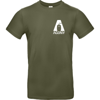 AgOnY Agony - Logo T-Shirt B&C EXACT 190 - Kaki
