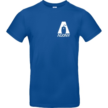 AgOnY Agony - Logo T-Shirt B&C EXACT 190 - Bleu Royal