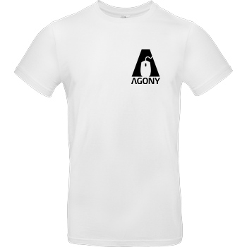 AgOnY Agony - Logo T-Shirt B&C EXACT 190 -  Blanc