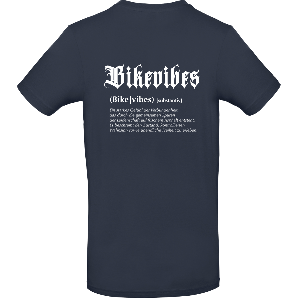 Alexia - Bikevibes Bikevibes - Collection - Definition Shirt back T-Shirt B&C EXACT 190 - Bleu Foncé