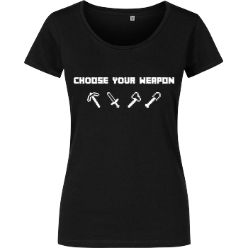 bjin94 Choose Your Weapon MC-Edition T-Shirt Damenshirt schwarz