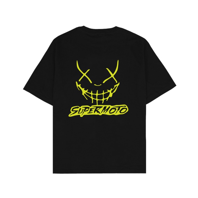 DavidBost - David Bost - Supermoto Neon Gelb Edition - T-Shirt - Oversize T-Shirt - Noir