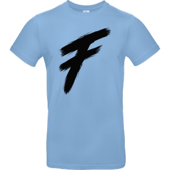 Freasy Freasy - F T-Shirt B&C EXACT 190 - Sky Blue