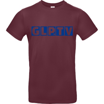 GermanLetsPlay GLP - GLP.TV royal T-Shirt B&C EXACT 190 - Bordeaux