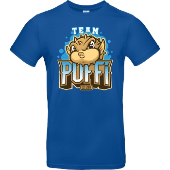 GermanLetsPlay GLP - Team Puffi T-Shirt B&C EXACT 190 - Bleu Royal
