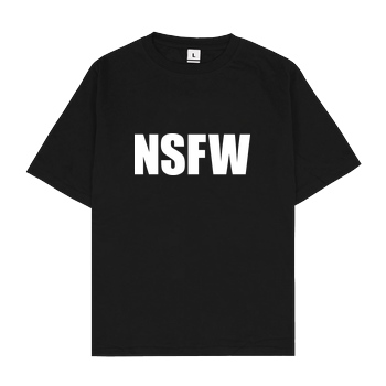 None NSFW T-Shirt Oversize T-Shirt - Noir