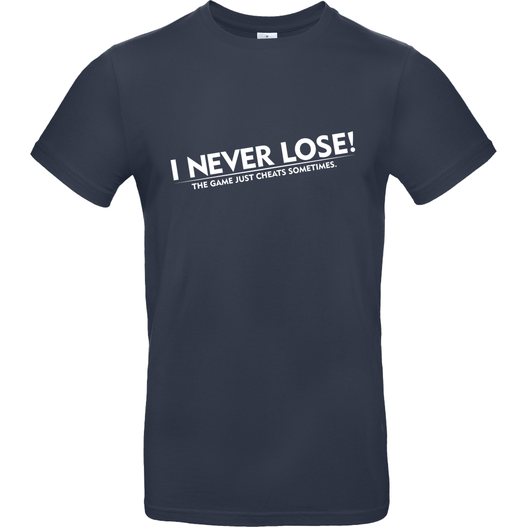 IamHaRa I Never Lose T-Shirt B&C EXACT 190 - Bleu Foncé