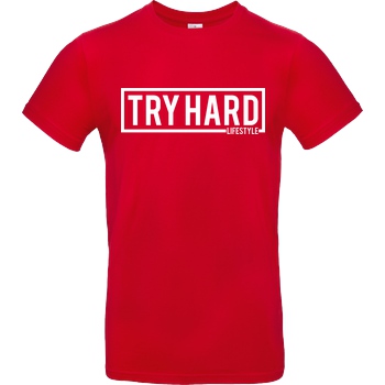 MarcelScorpion Marcel Scorpion - Try Hard Lifestyle T-Shirt B&C EXACT 190 - Rouge