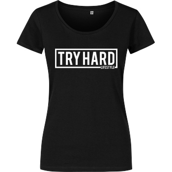 MarcelScorpion Marcel Scorpion - Try Hard Lifestyle T-Shirt Damenshirt schwarz